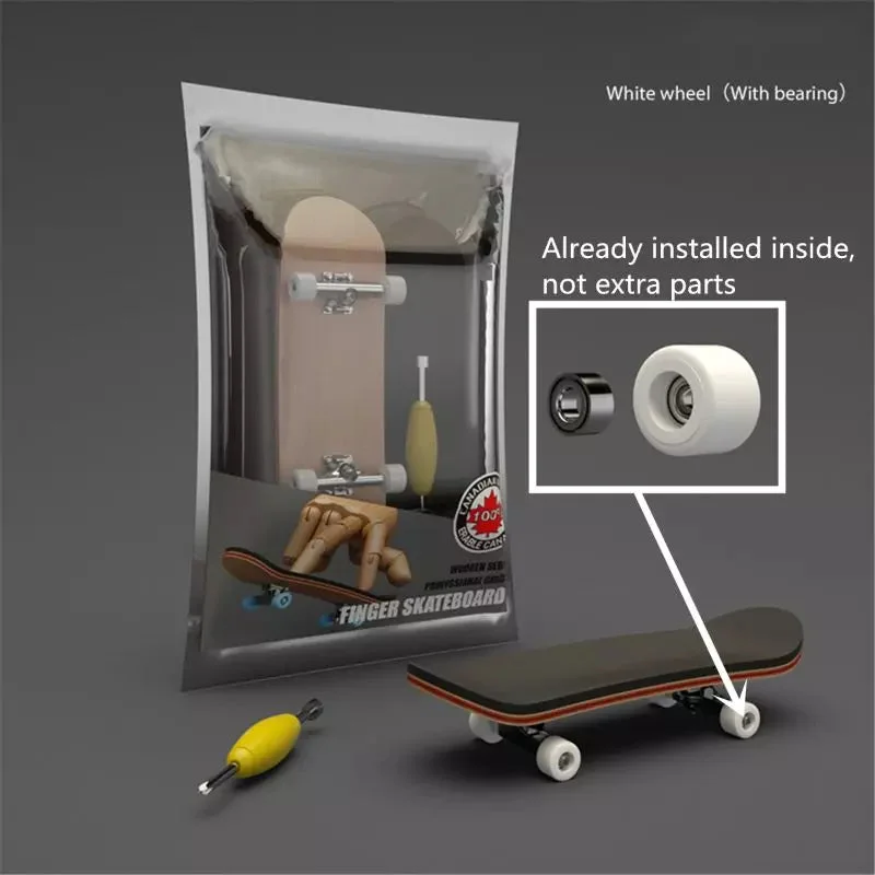 Finger Skate Pro, Blanc en action