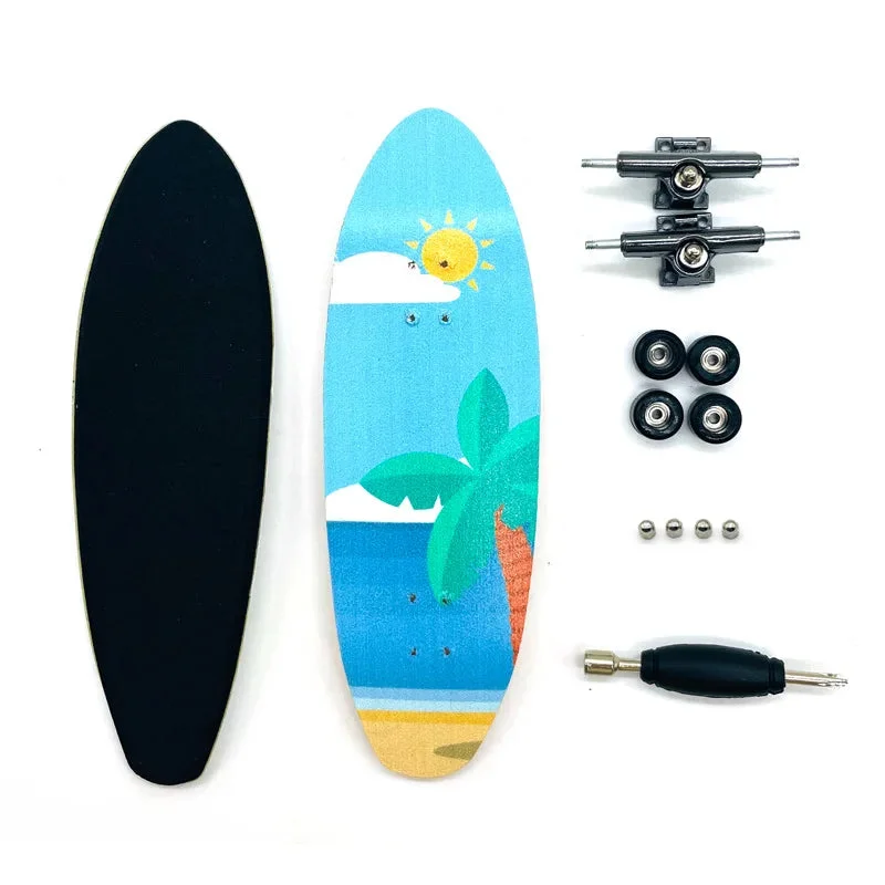 Finger Skate Longboard Plage