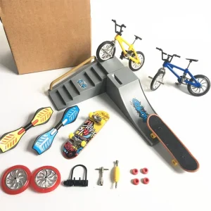 Pack: 2 Finger Skate, 2 Finger BMX, Mini Rampe