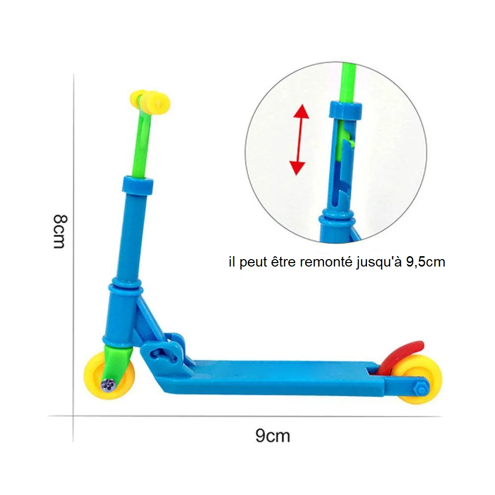 Finger Trottinette Rouge en Plastique